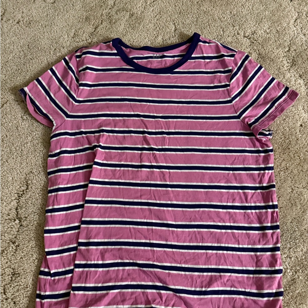 GAP Striped Pink and Blue Shirt